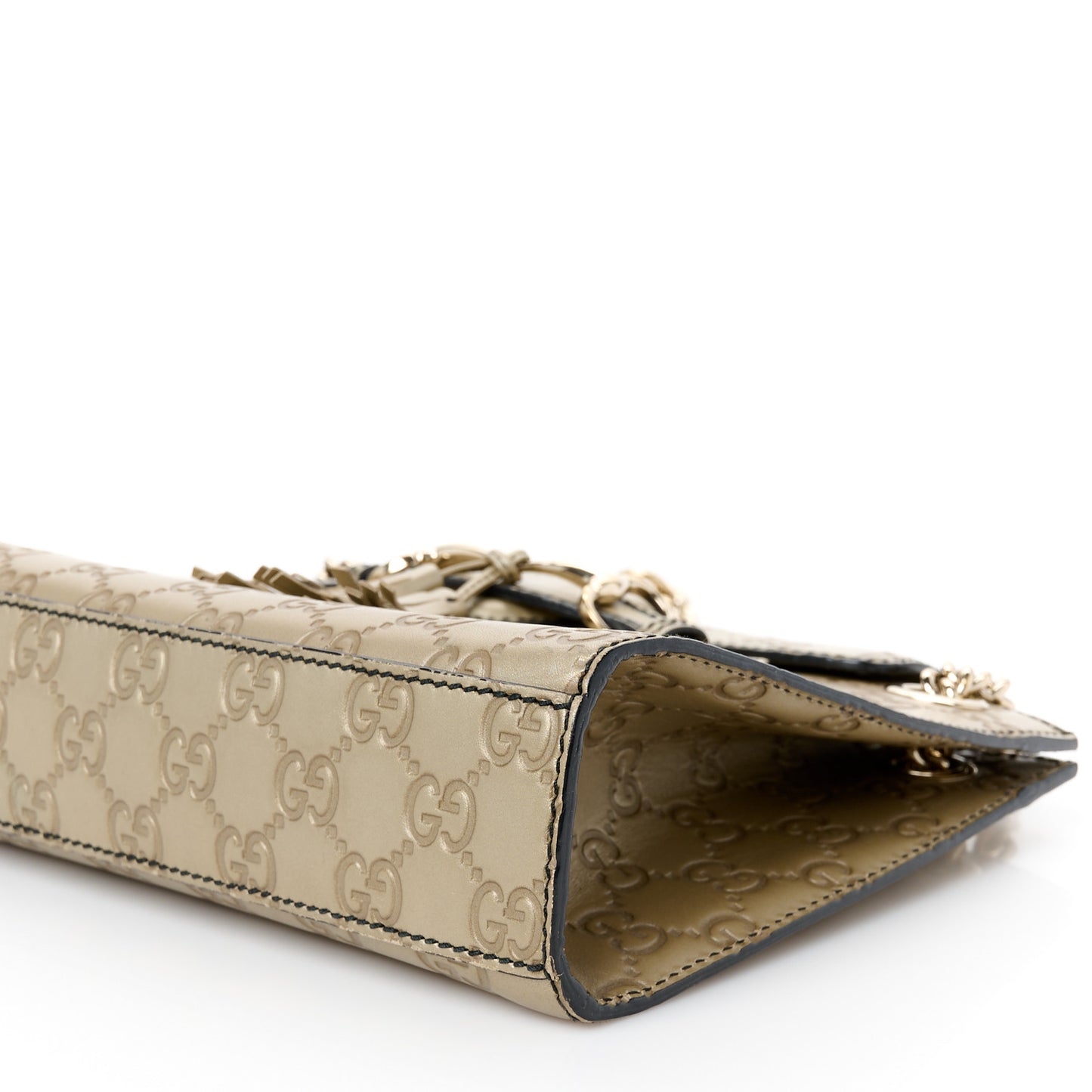 Shine Guccissima Small Emily Chain Shoulder Bag Gold