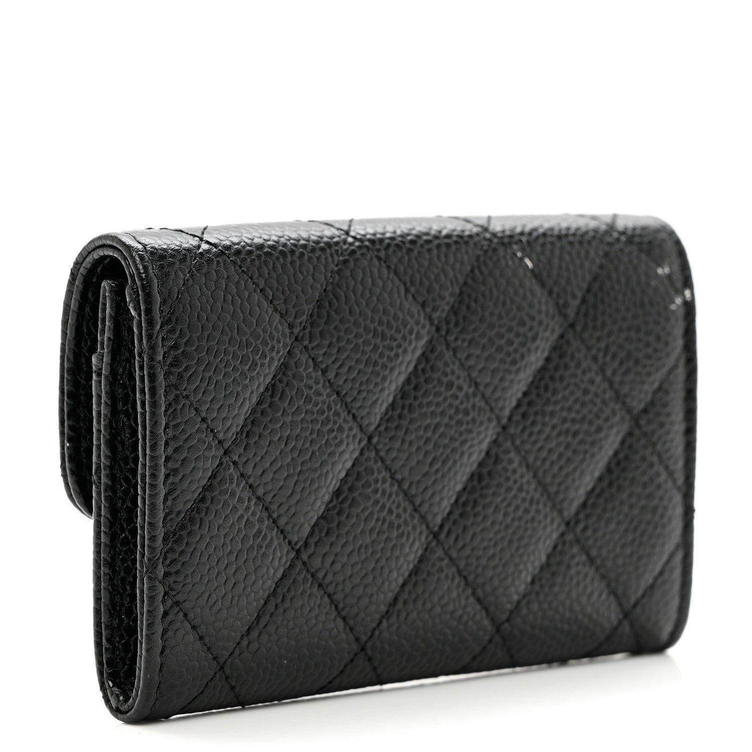 Chanel Caviar Quilted Flap Card Holder Black 3 of 9