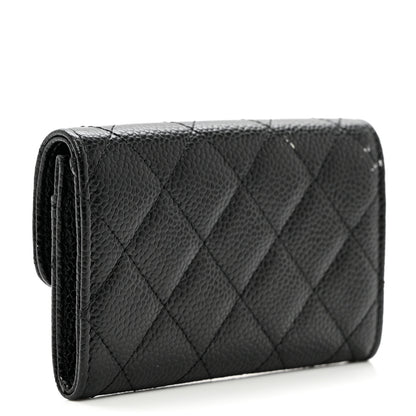 Chanel Caviar Quilted Flap Card Holder Black 3 of 9