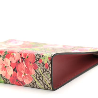 Gucci GG Supreme Monogram Blooms Large Cosmetic Case Beige Multicolor Dry Rose 10 of 10