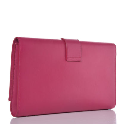 Saint Laurent Calfskin Classic Y Ligne Clutch Fuchsia 3 of 7
