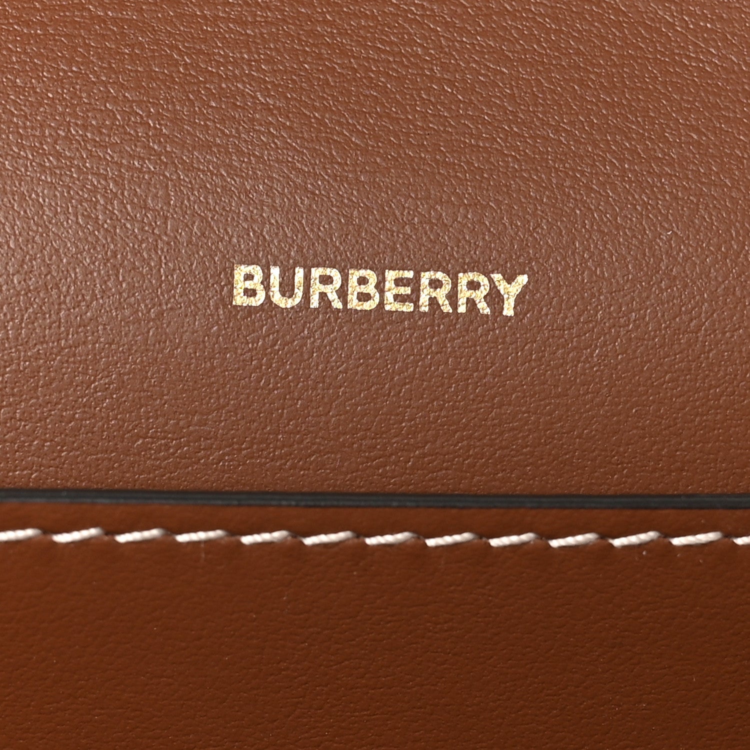 Burberry Calfskin Vintage Check Penny Bag Archive Beige Tan 6 of 10