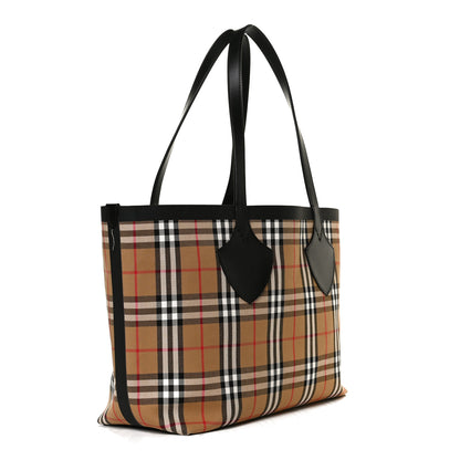 Burberry Vintage Check Medium The Giant Reversible Tote Antique Yellow Bright Red 3 of 14