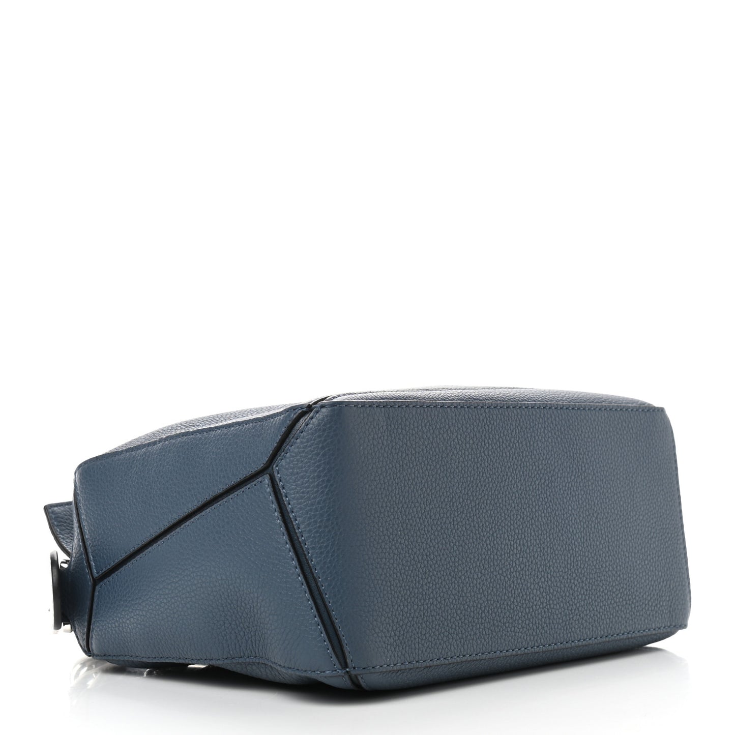 Grained Calfskin Small Puzzle Shoulder Bag Dark Blue