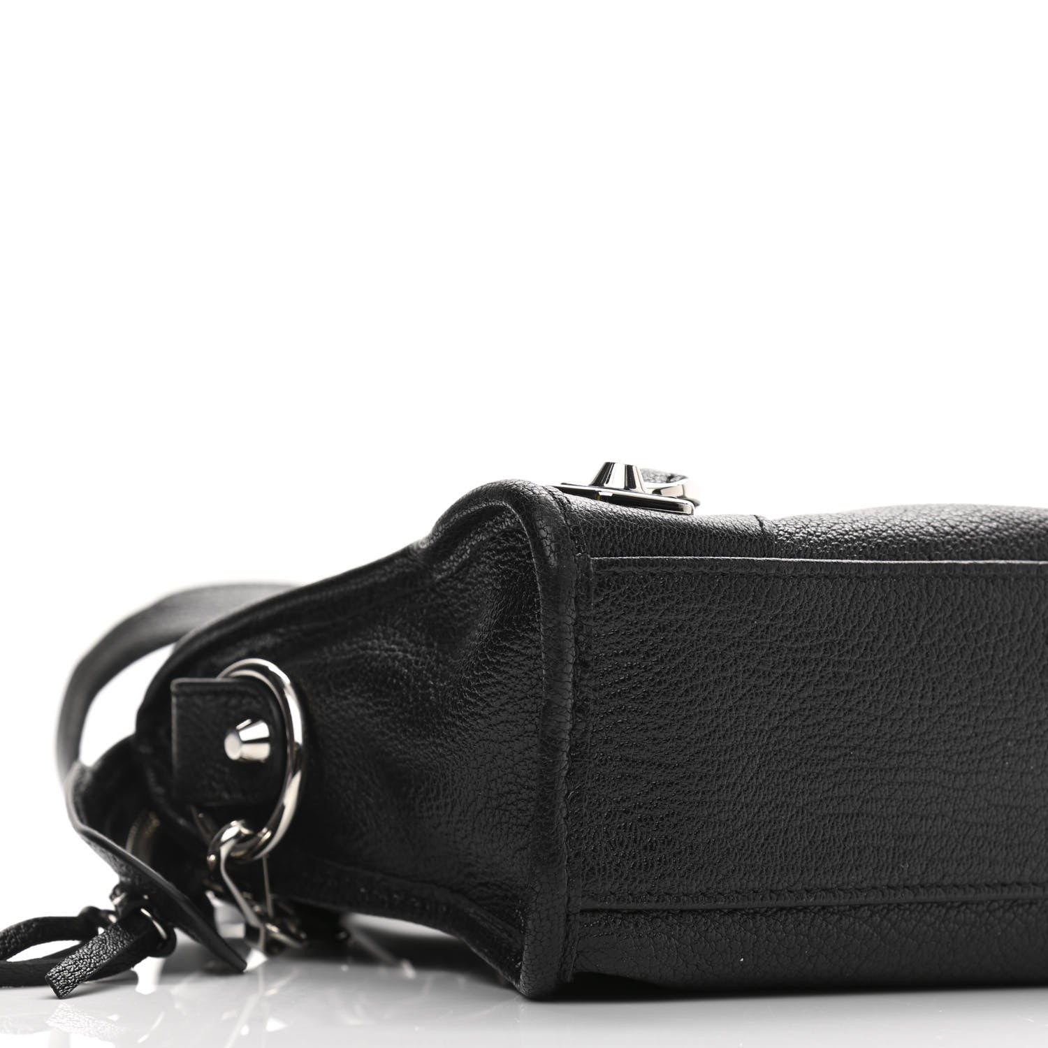 Balenciaga Chevre Silver Metallic Edge Hardware Mini City Black 9 of 10