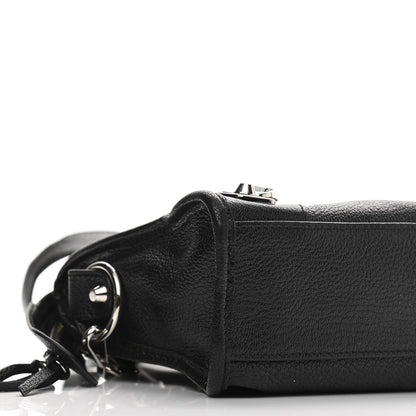 Balenciaga Chevre Silver Metallic Edge Hardware Mini City Black 9 of 10