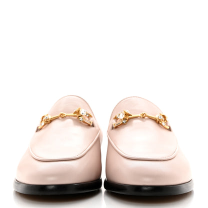 Gucci Malaga Kid 70 Cyrstal Horsebit Jordaan Loafers 37 Pink Hibiscus 2 of 9