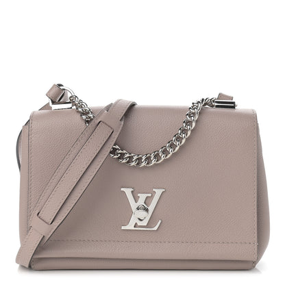 Louis Vuitton Soft Calfskin Lockme II Chain Bag BB Mastic 1 of 8