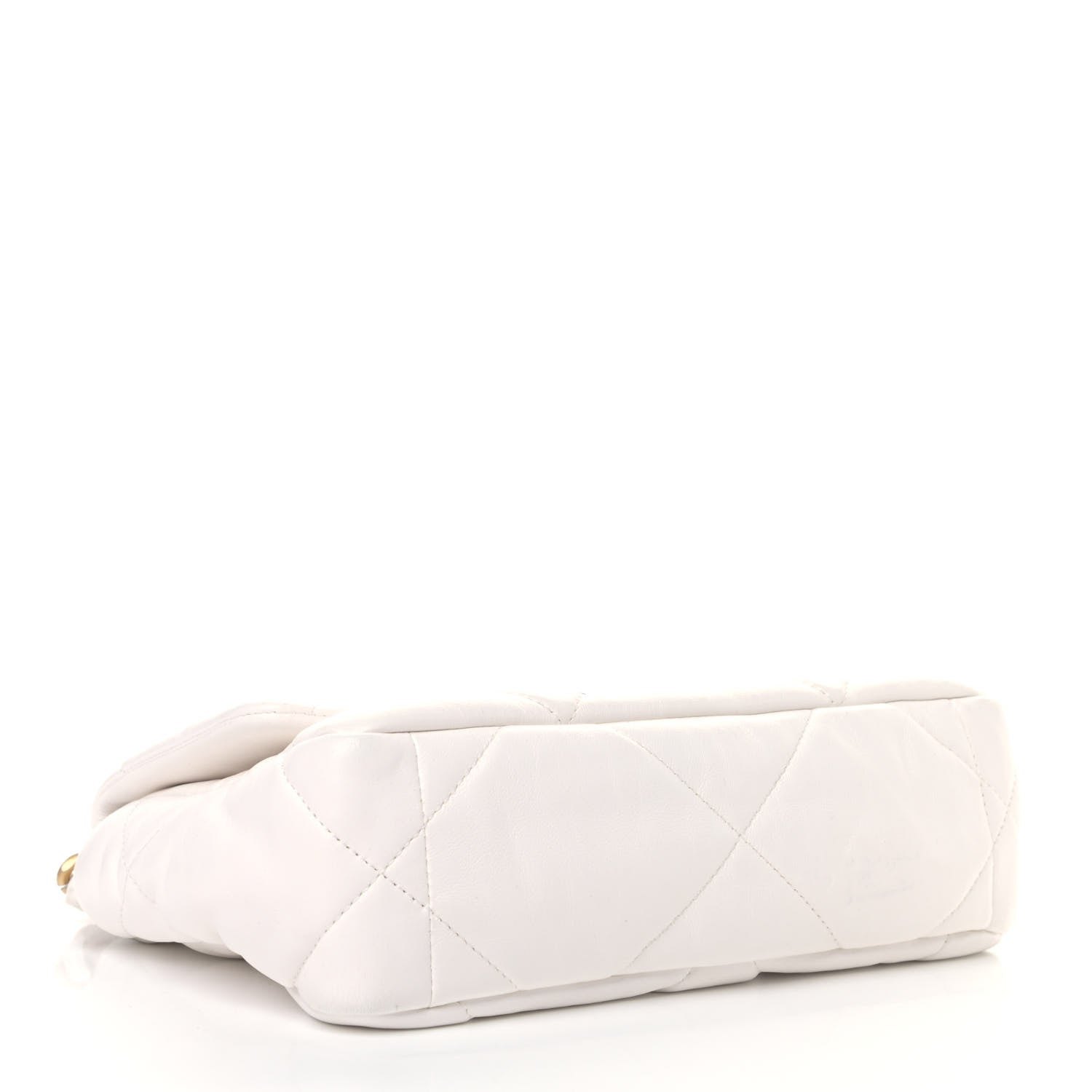 Chanel Lambskin Quilted Medium Chanel 19 Flap White 3 of 4