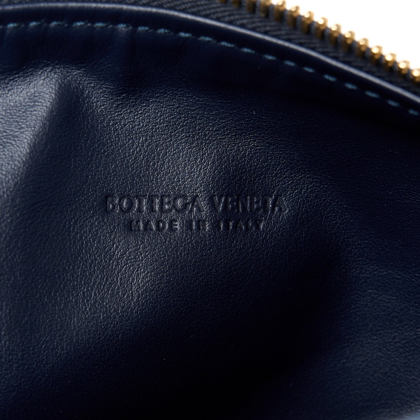 Denim Boucle Wallace Shoulder Bag Navy White Space