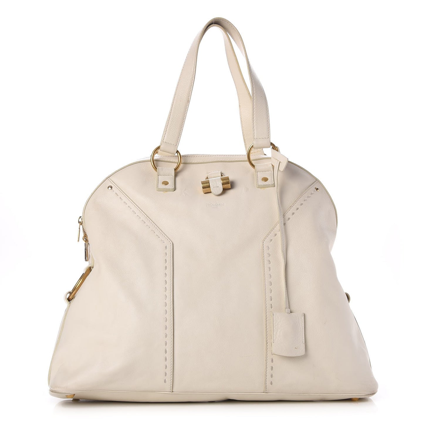 Calfskin Large Muse Tote Bag Ivory