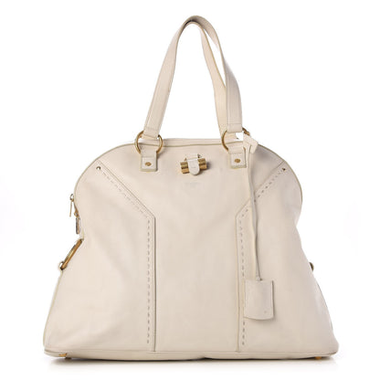 Saint Laurent Calfskin Large Muse Tote Bag Ivory 1 of 17