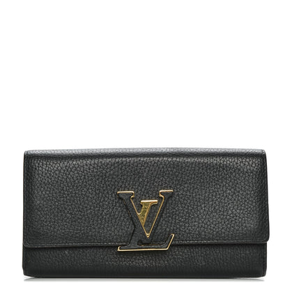 Louis Vuitton Taurillon Capucines Wallet Black 1 of 7
