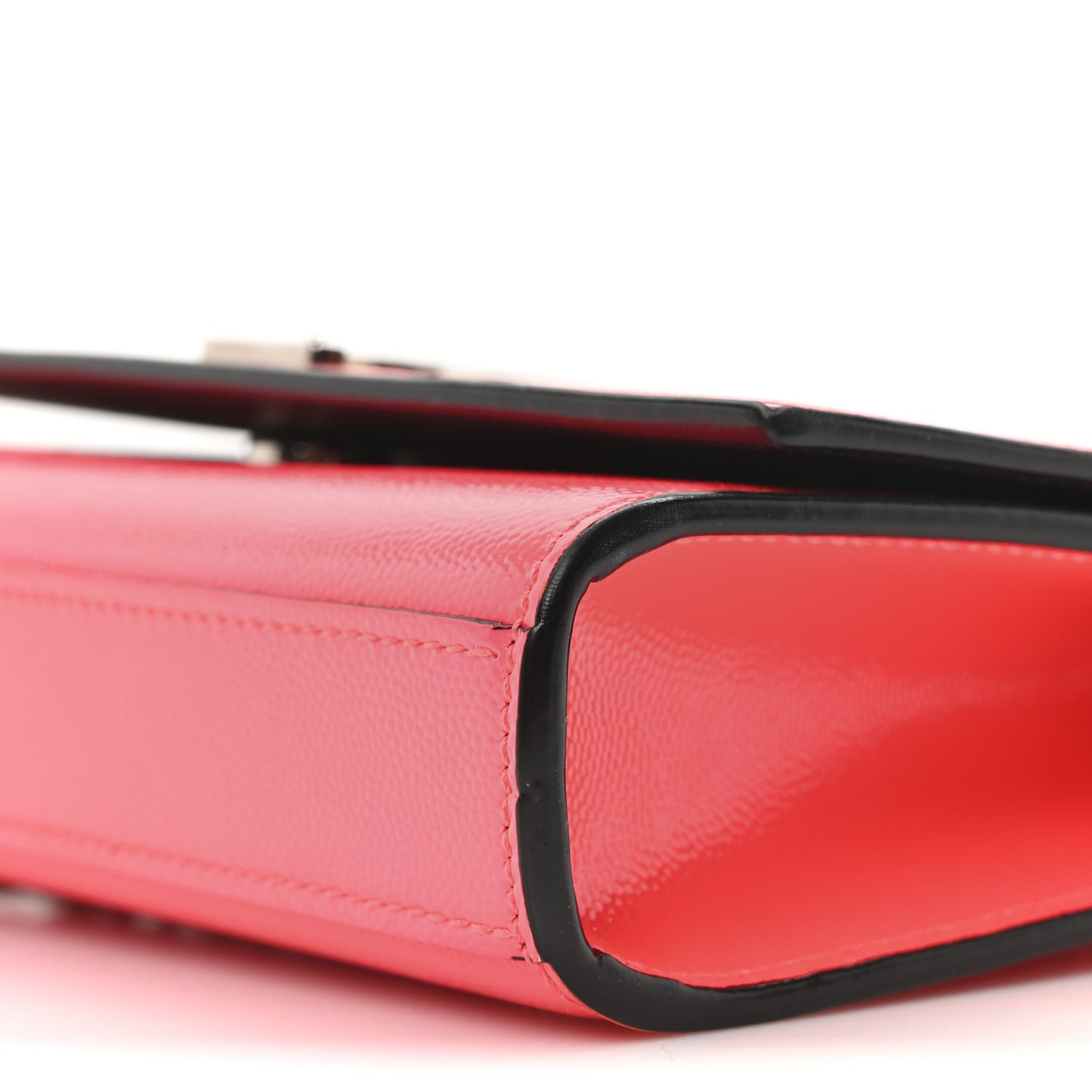 Patent Grain de Poudre Small Monogram Kate Satchel Neon Pink