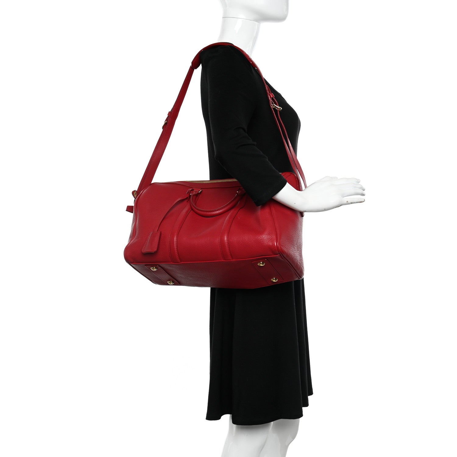 Louis Vuitton Veau Cachemire SC Bag MM Cherry 2 of 10