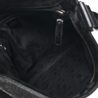 Gucci Imprime Monogram Medium Flat Messenger Bag Black 5 of 11