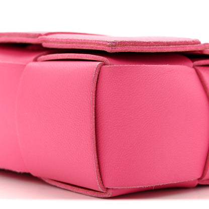 Bottega Veneta Lambskin Maxi Intrecciato Extra Mini Cassette Crossbody Bag Bon Bon 9 of 14