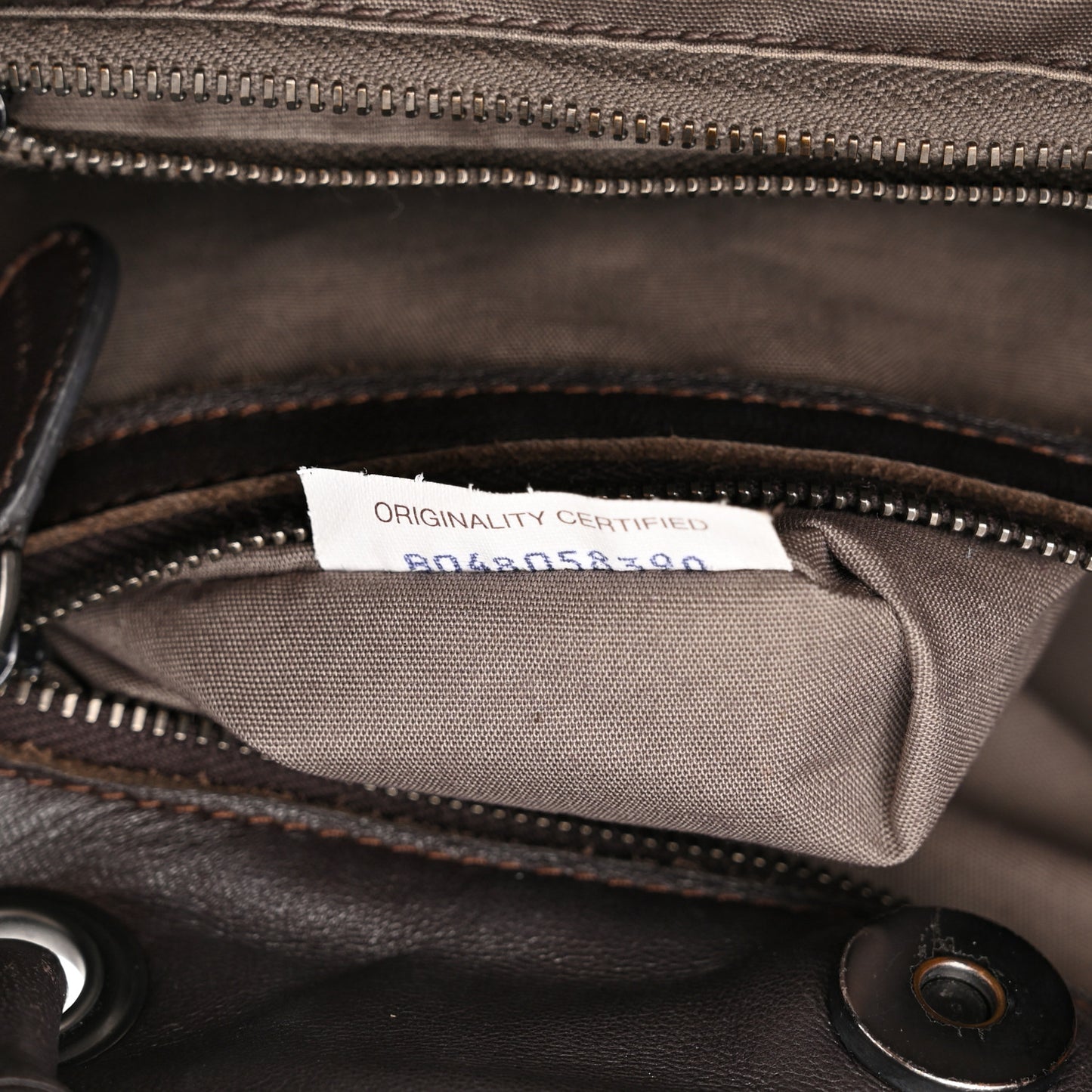 Nappa Intrecciato Woven Tote Ebano