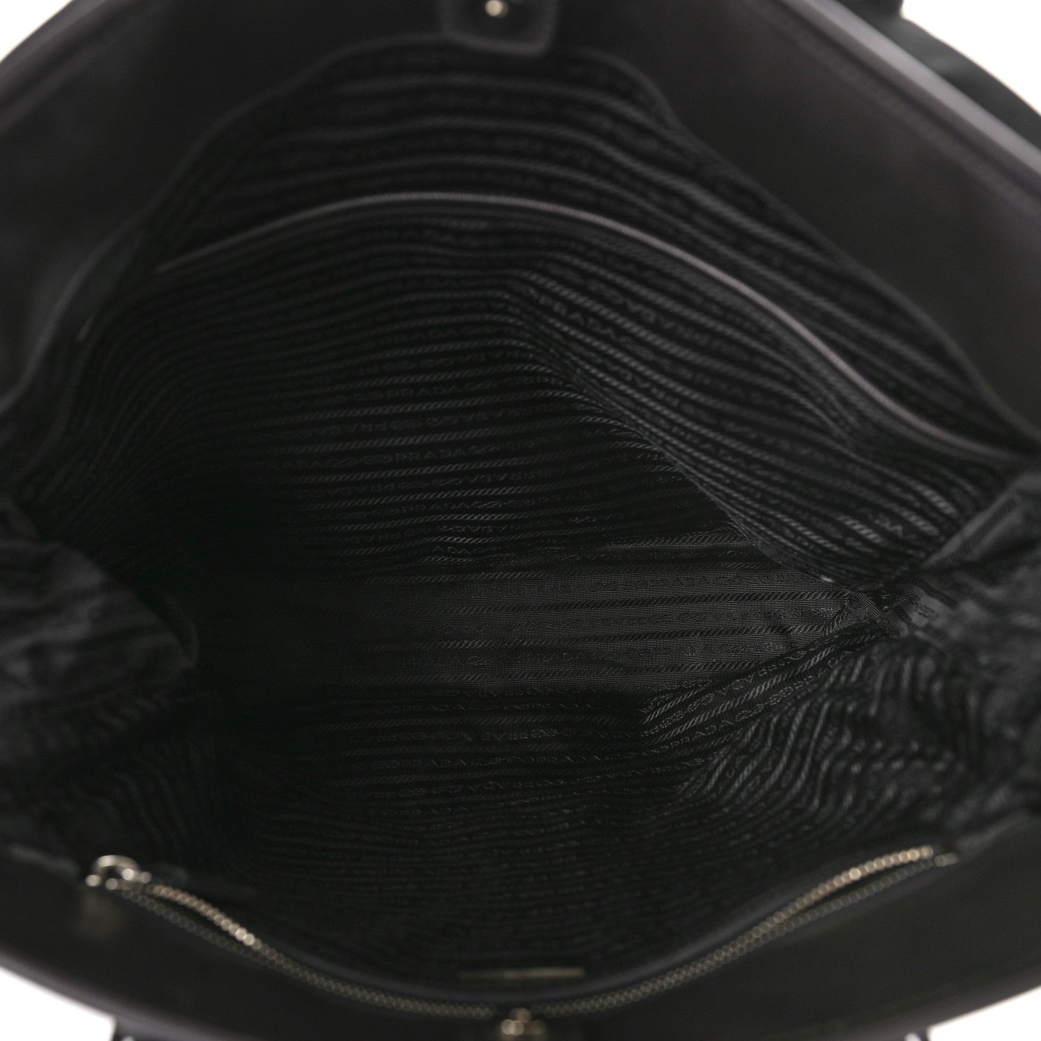 Prada Tessuto Nylon Tote Black Cuoio 5 of 13