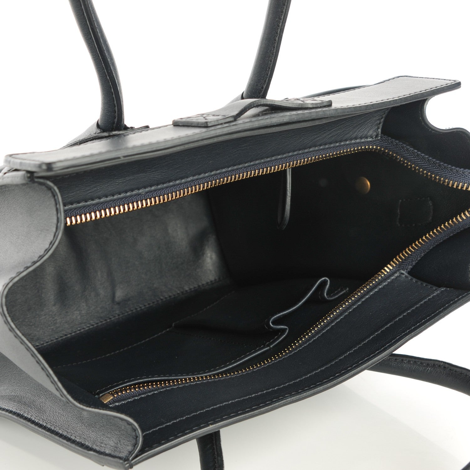 Celine Smooth Calfskin Micro Luggage Navy Blue 5 of 8
