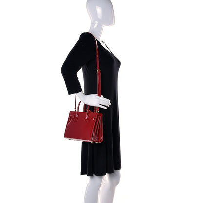 Saint Laurent Patent Nano Sac de Jour Red 2 of 9