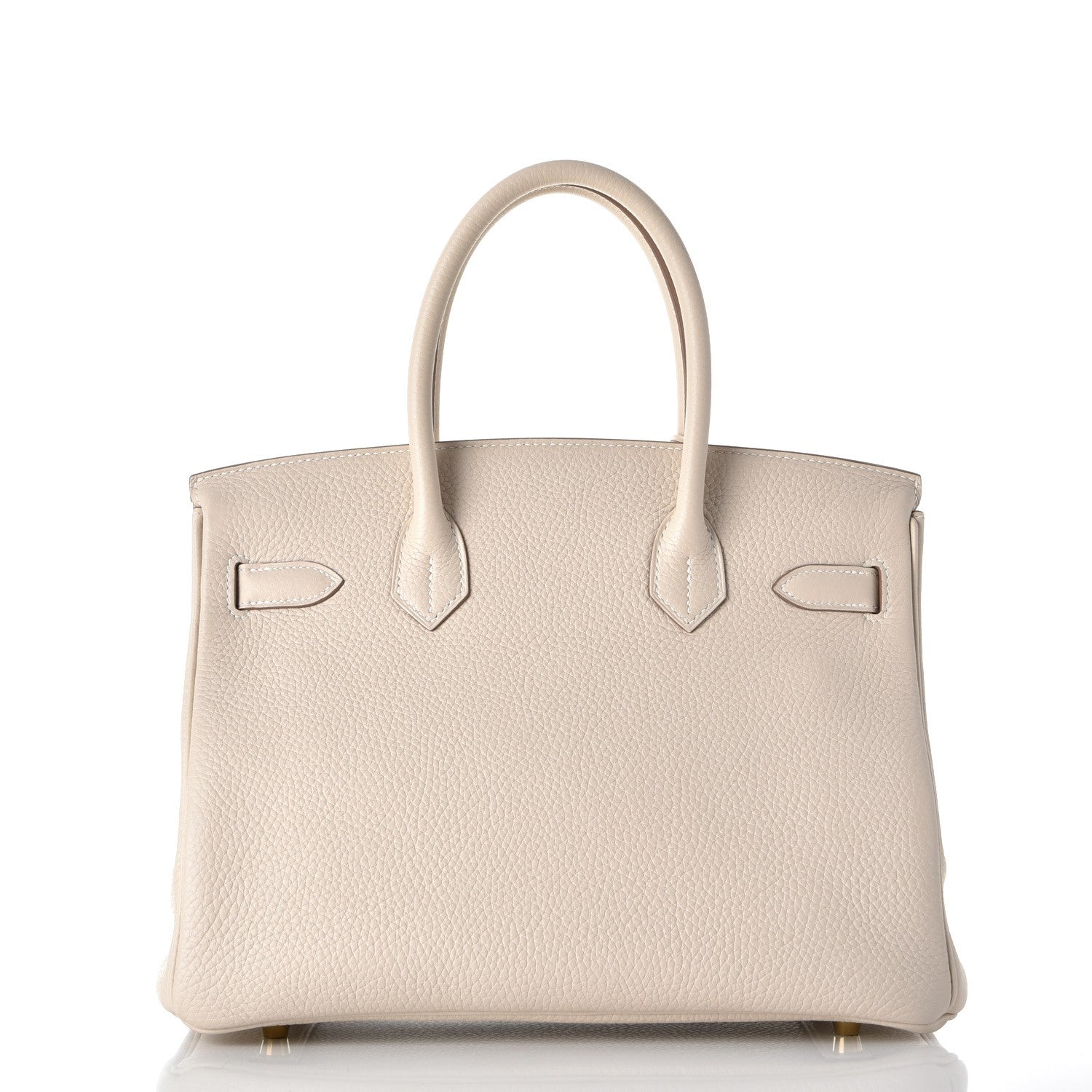 Hermes Taurillon Clemence Birkin 30 Craie 4 of 38