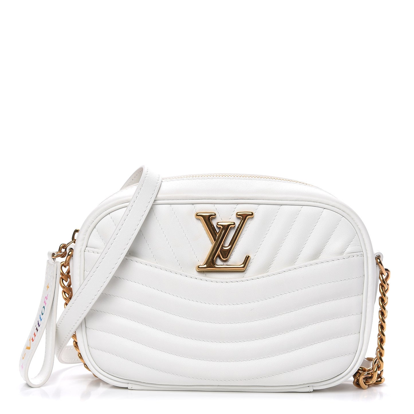 Calfskin New Wave Camera Bag White