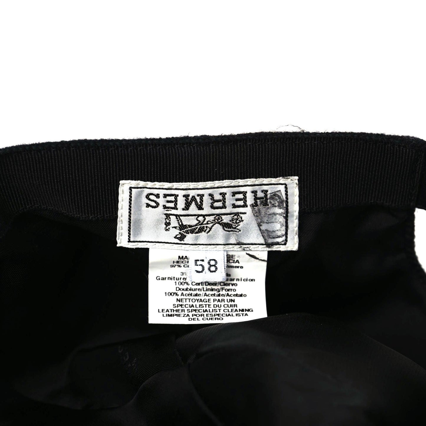 Cashmere Silk Cap 58 Black