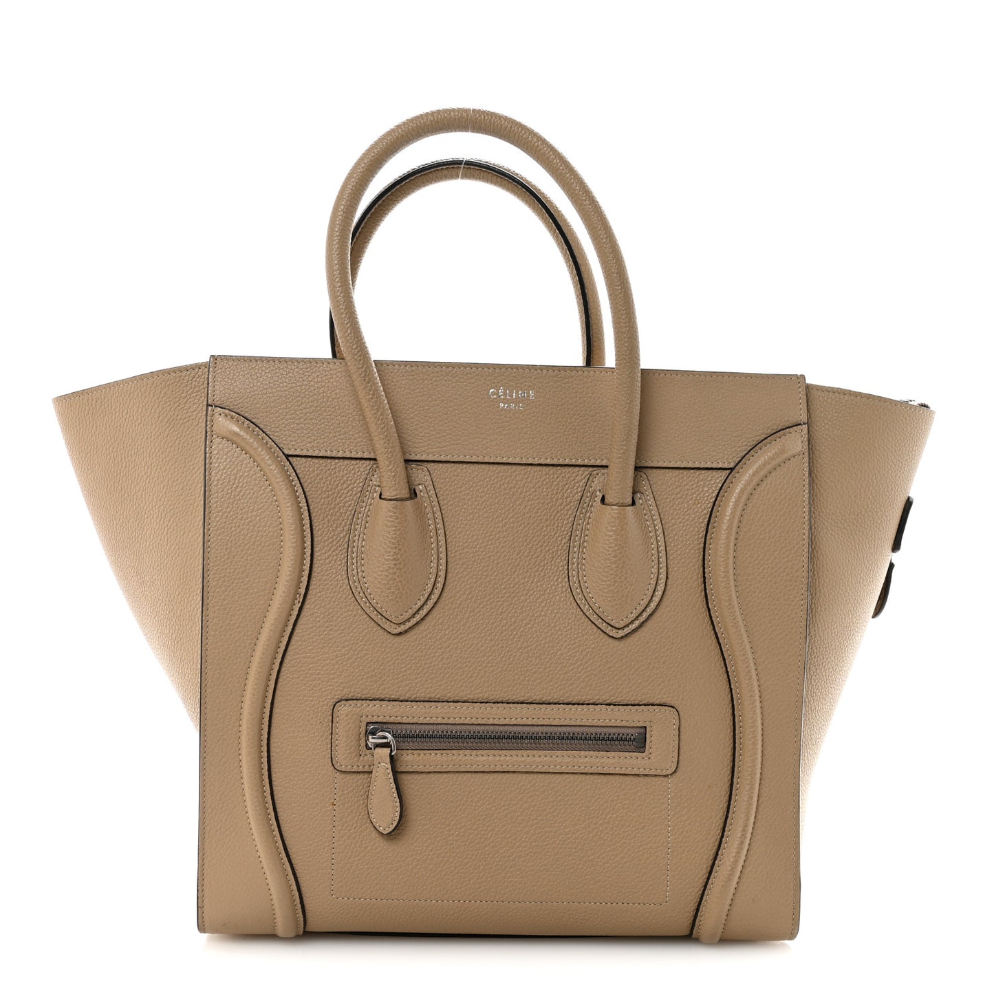 Drummed Calfskin Mini Luggage Dune