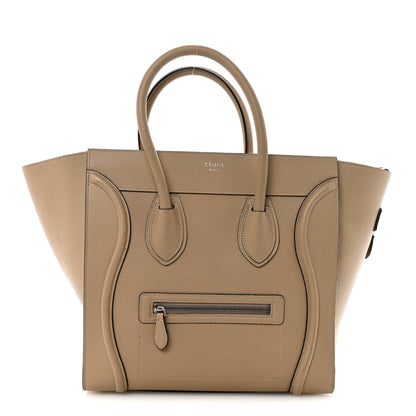 Celine Drummed Calfskin Mini Luggage Dune 1 of 9