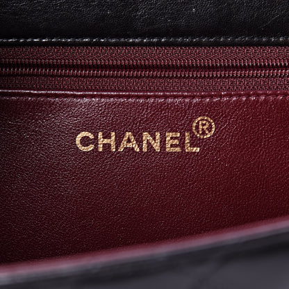 Chanel Lambskin Quilted Medium Single Flap Black 6 of 13