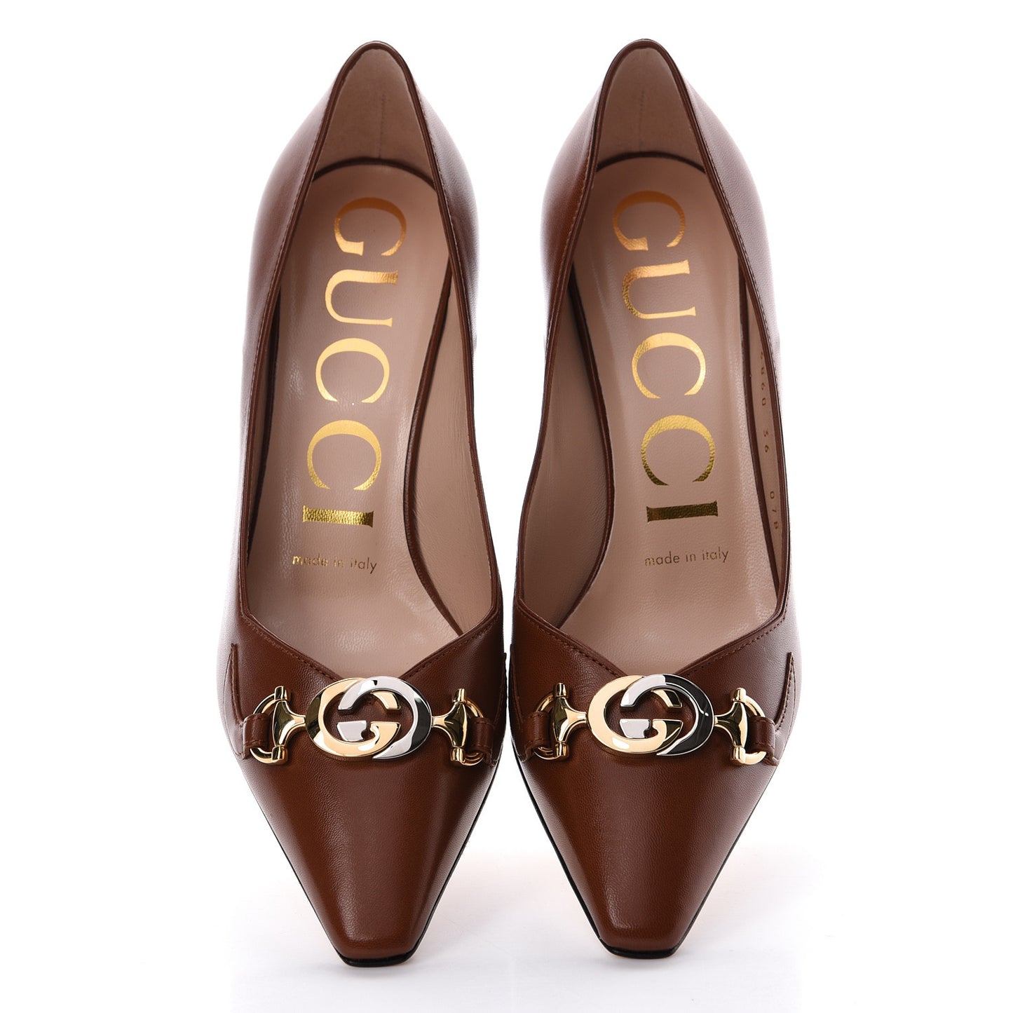 Malaga Kid Zumi 75mm Pumps 36 Brown Papaya