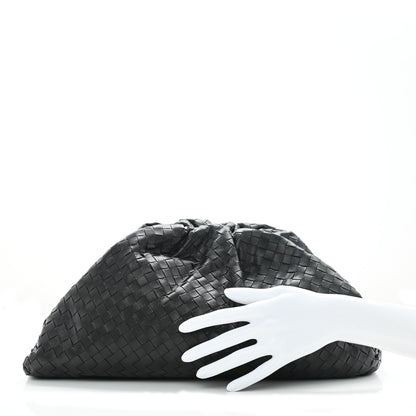 Bottega Veneta Nappa Maxi Intrecciato The Pouch Oversized Clutch Black 2 of 7
