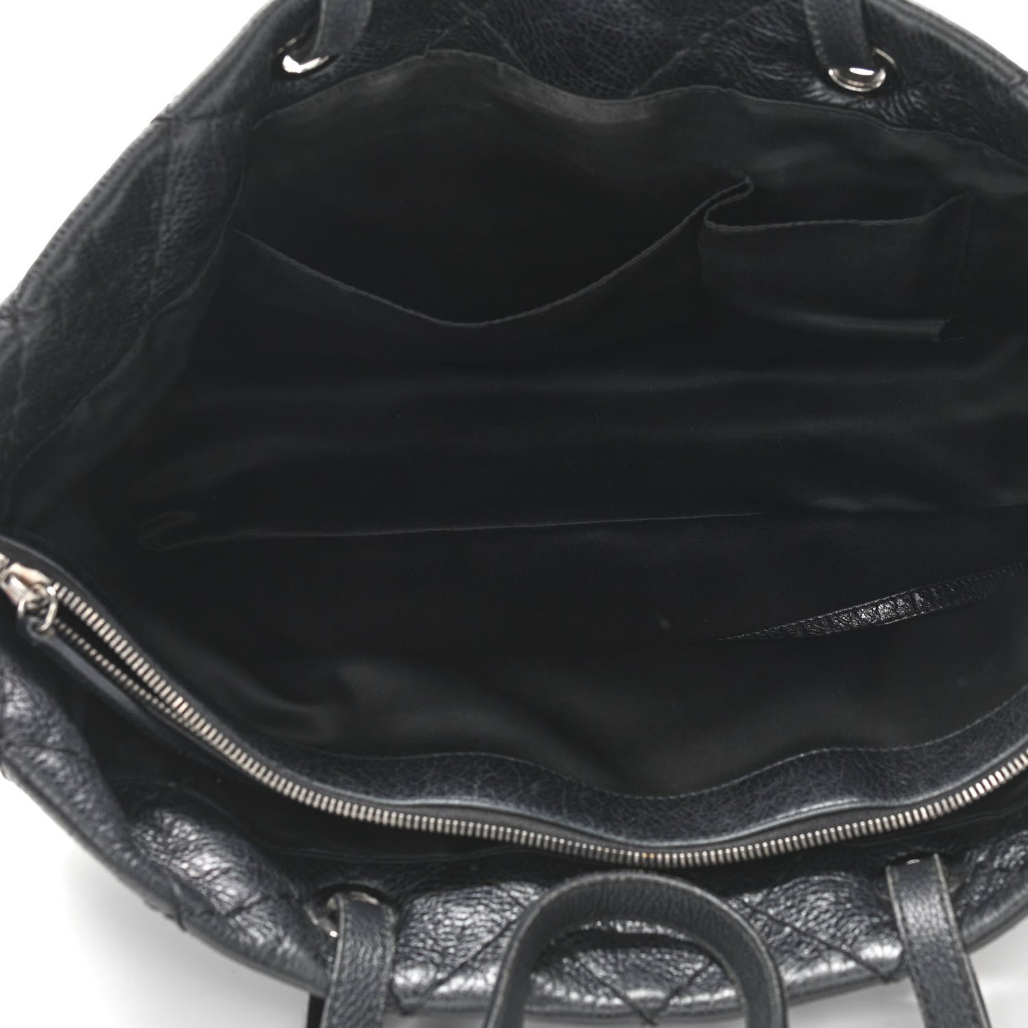Chanel Glazed Calfskin Large On The Road Tote Black 5 of 15