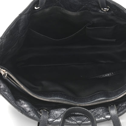 Chanel Glazed Calfskin Large On The Road Tote Black 5 of 15