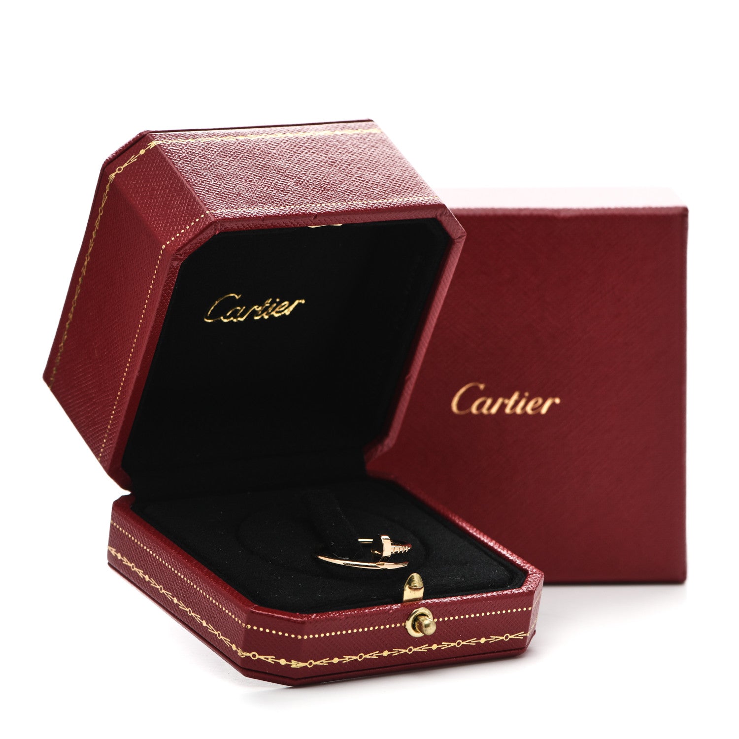 Cartier 18K Yellow Gold Small Juste Un Clou Ring 54 7 5 of 5