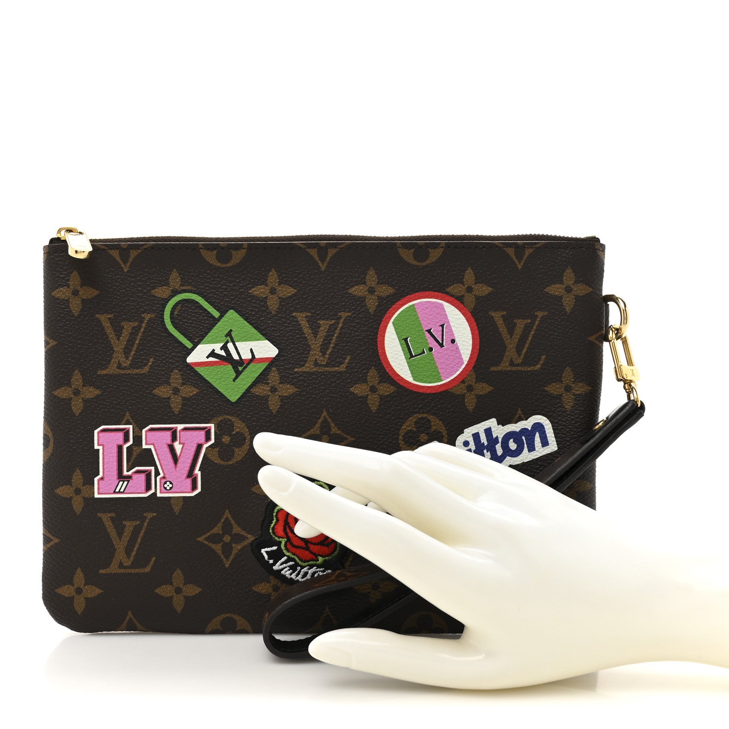 Louis Vuitton Monogram Travel Stickers City Pouch 2 of 6