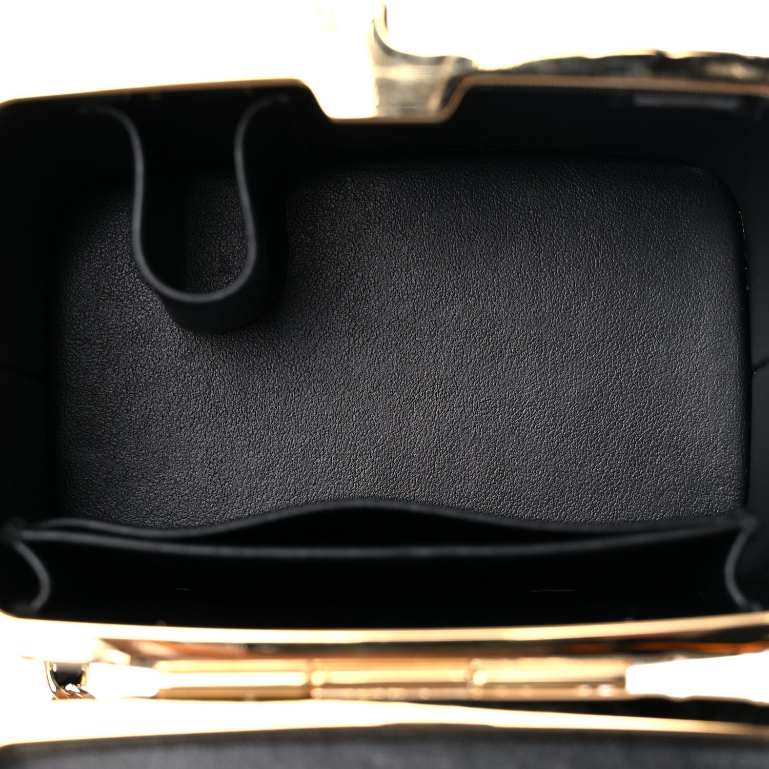 Chanel Metal Lambskin Quilted Small Vanity With Chain Black 5 of 10