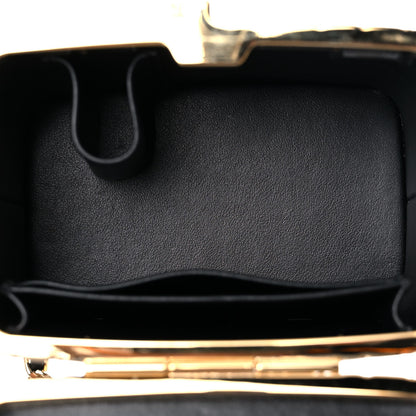 Chanel Metal Lambskin Quilted Small Vanity With Chain Black 5 of 10