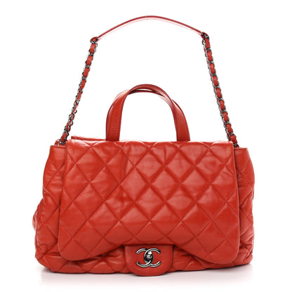 Chanel Lambskin Quilted Chanel 3 Maxi Flap Bag Red 1 of 8
