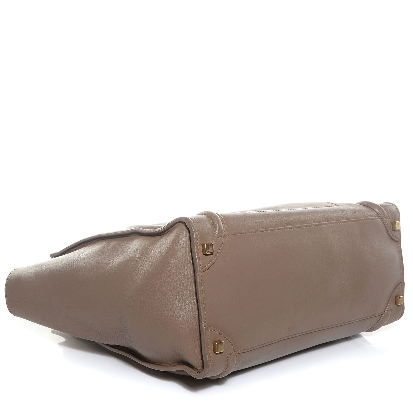 Smooth Calfskin Shoulder Luggage Camel