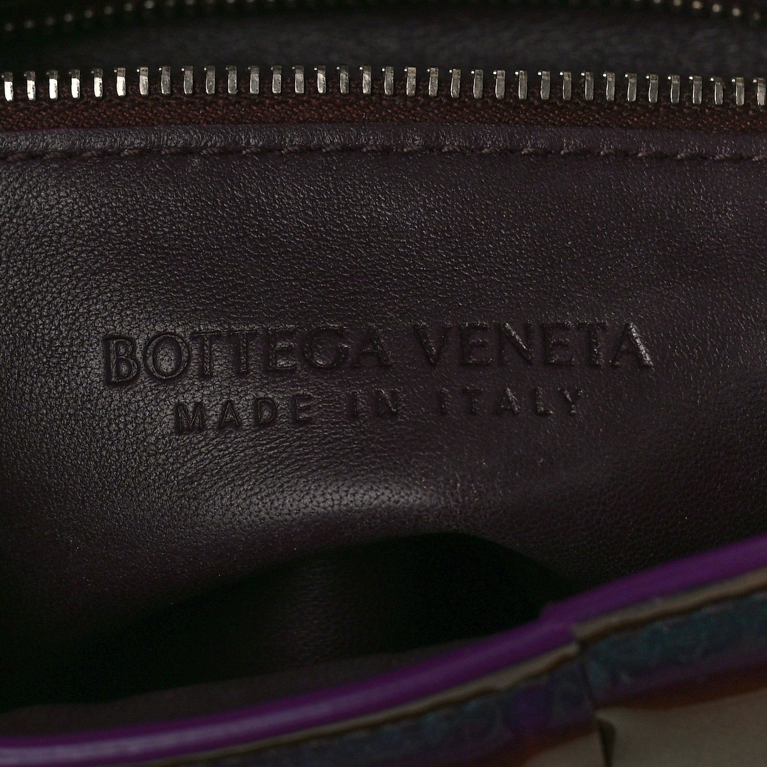 Bottega Veneta Glossy Nail Polish Nappa Maxi Intreccio Padded Cassette Crossbody Bag Holographic 6 of 11