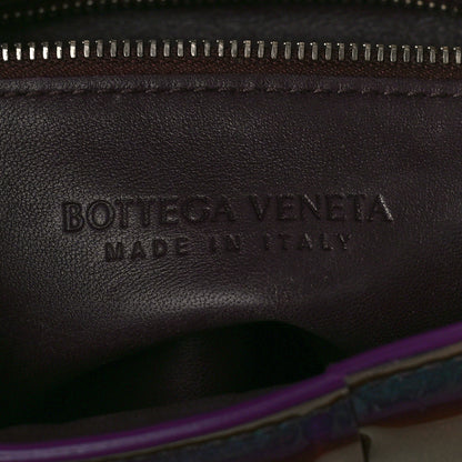 Bottega Veneta Glossy Nail Polish Nappa Maxi Intreccio Padded Cassette Crossbody Bag Holographic 6 of 11