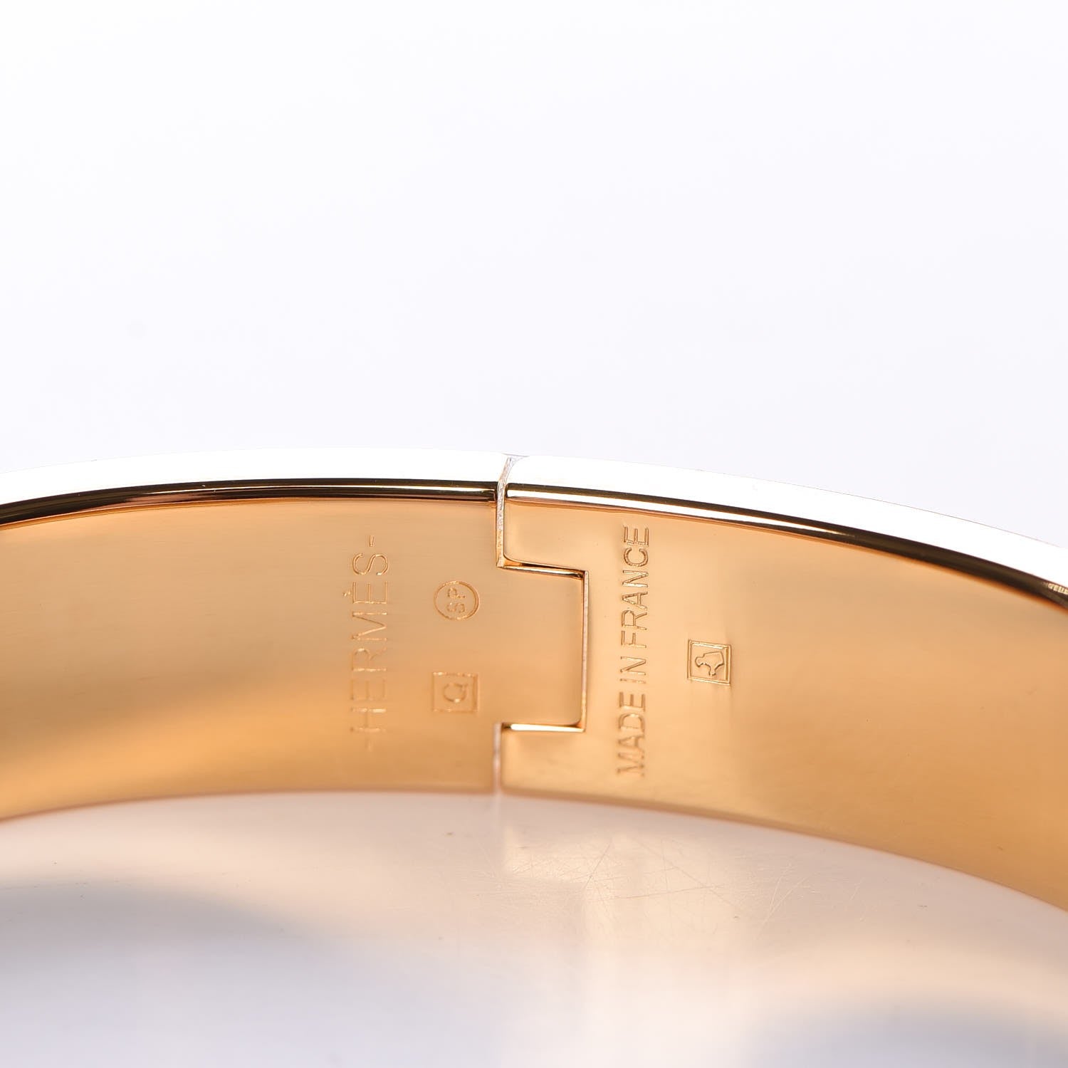 Hermes Enamel Narrow Clic Clac H Bracelet PM Marron Glace 5 of 6