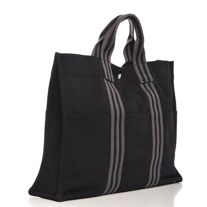 Hermes Canvas Fourre Tout MM Black 3 of 12