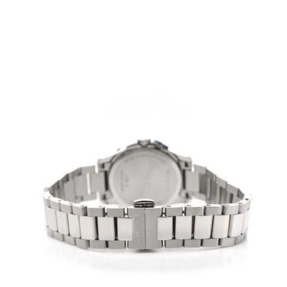Gucci Stainless Steel Diamond Bezel Mother of Pearl 27mm G-Timeless Quartz Watch 5 of 8