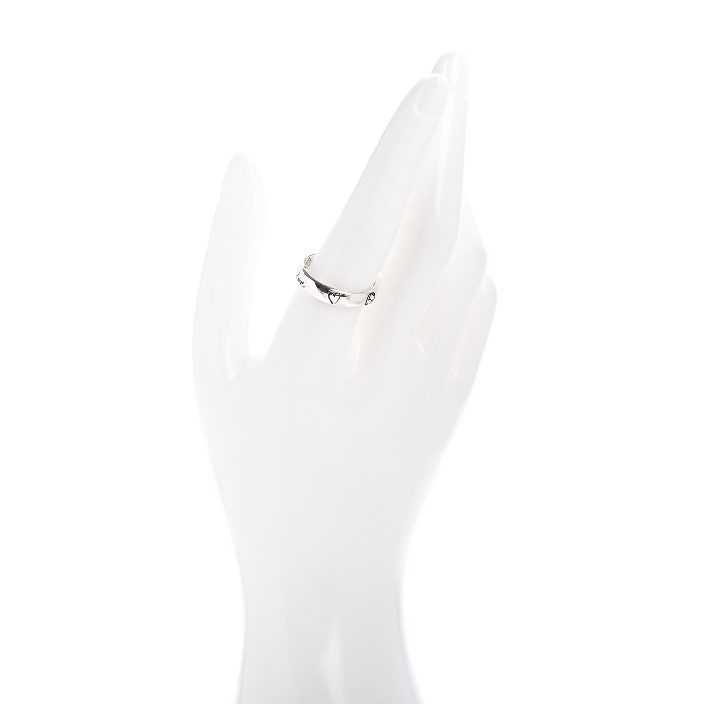 Sterling Silver Blind for Love Band Ring 63 10.25