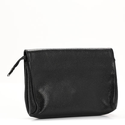 Chanel Caviar Timeless CC Cosmetic Pouch Black 3 of 13
