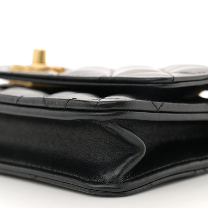Chanel Lambskin Quilted Pillow Crush Wallet On Chain WOC Black 10 of 11