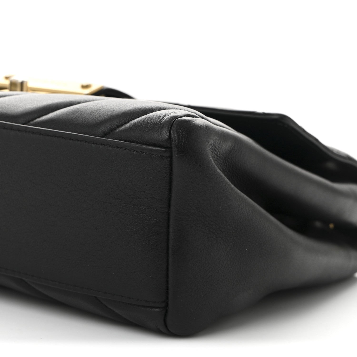 Chanel Calfskin Quilted Chevron In The City Bag Black 10 of 11